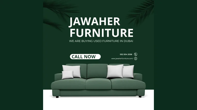 Jawaher Furniture buying used sofas in Dubai - fabric sofa set